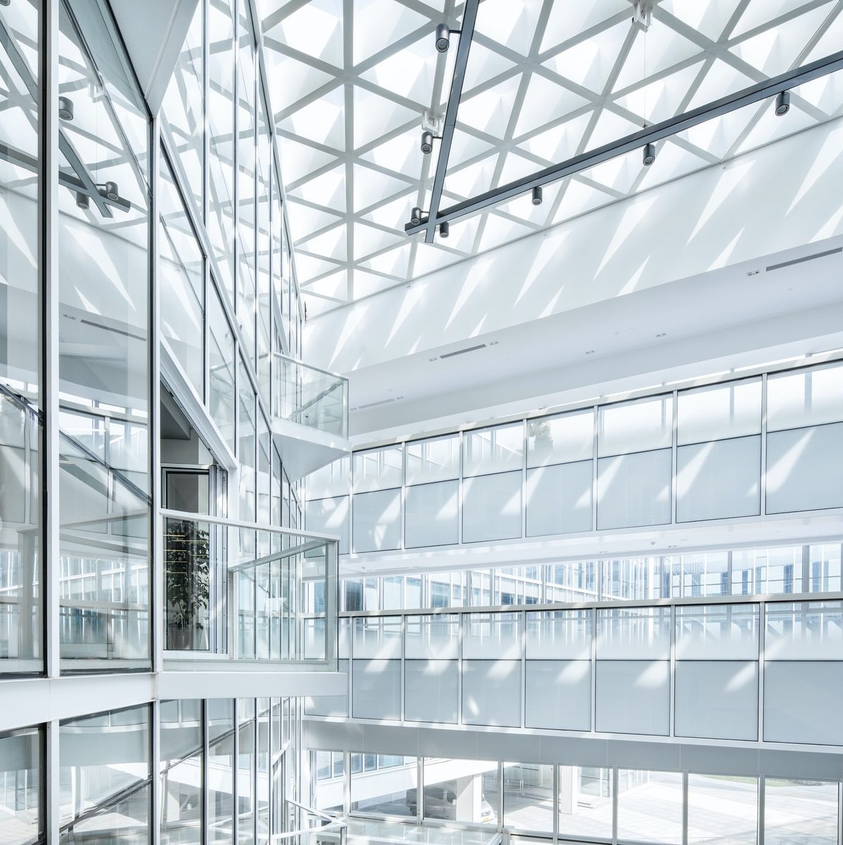clear glass building interior during daytime